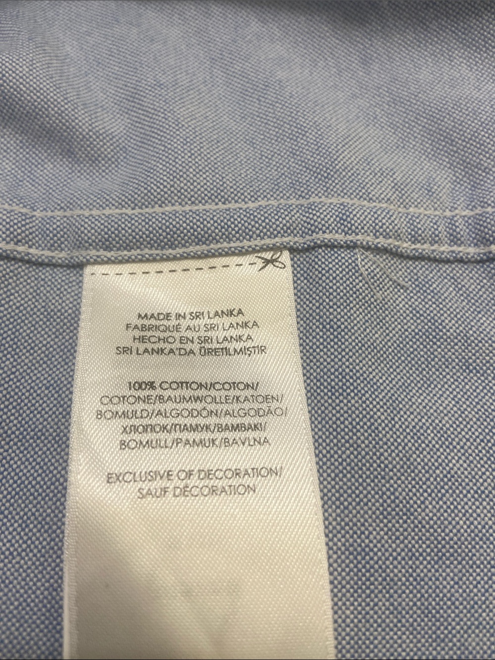 Ralph Lauren Light Blue ButtonDown Oxford Shirt with Embroidered Pennants.Size-L - Picture 13 of 14